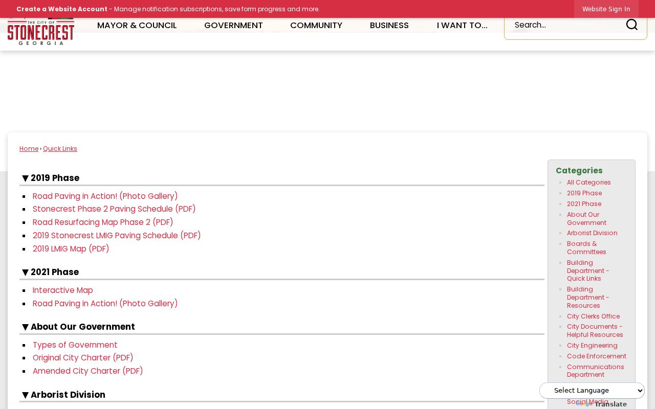 Stonecrest residents directory city records links