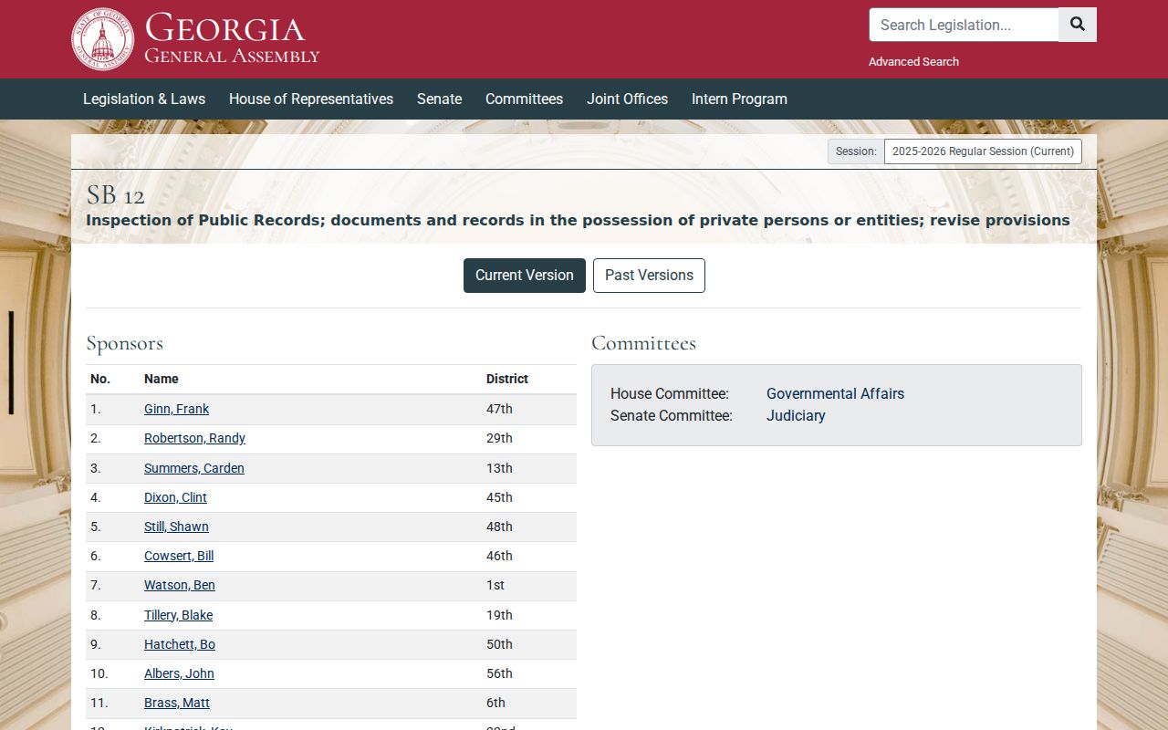 Stonecrest neighbors Georgia open records amendment