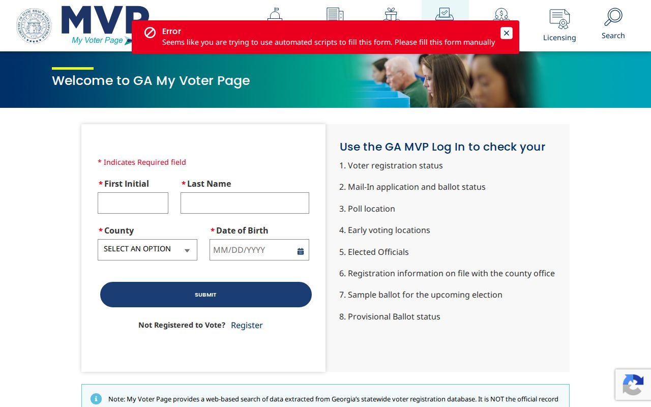 Stonecrest ZIP code directory voter lookup